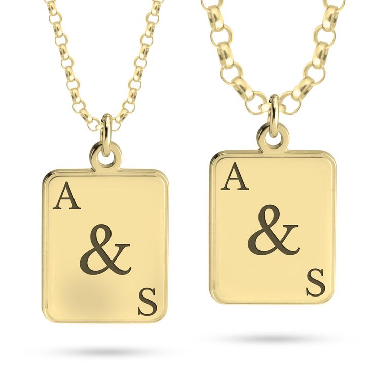 Custom Matching Necklaces For Couples