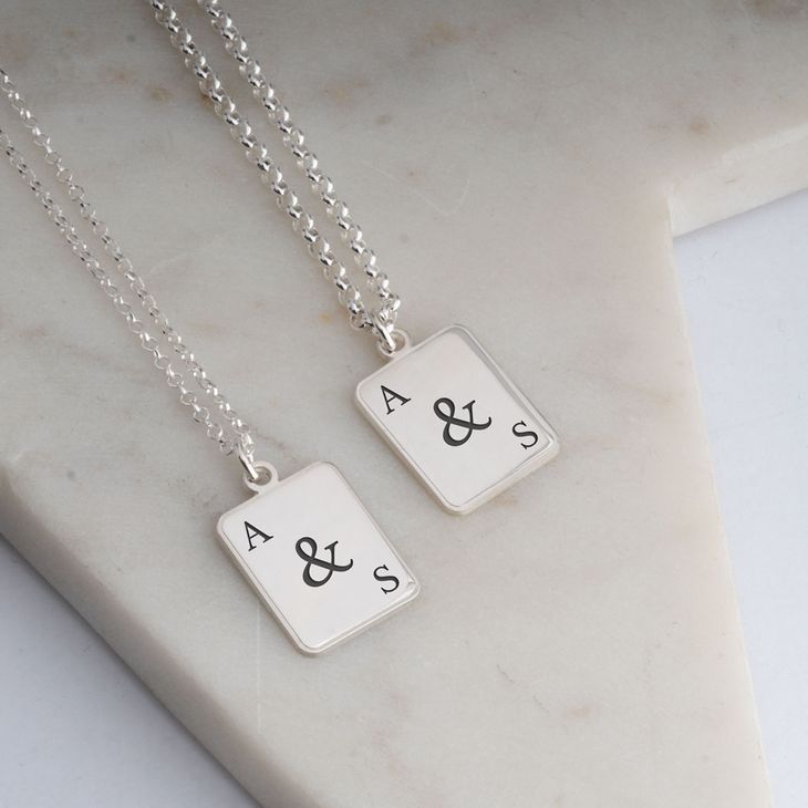 Custom Matching Necklaces For Couples